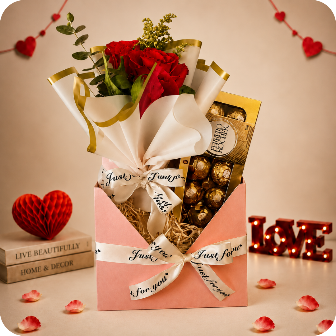 Envelope Surpresa com Flores