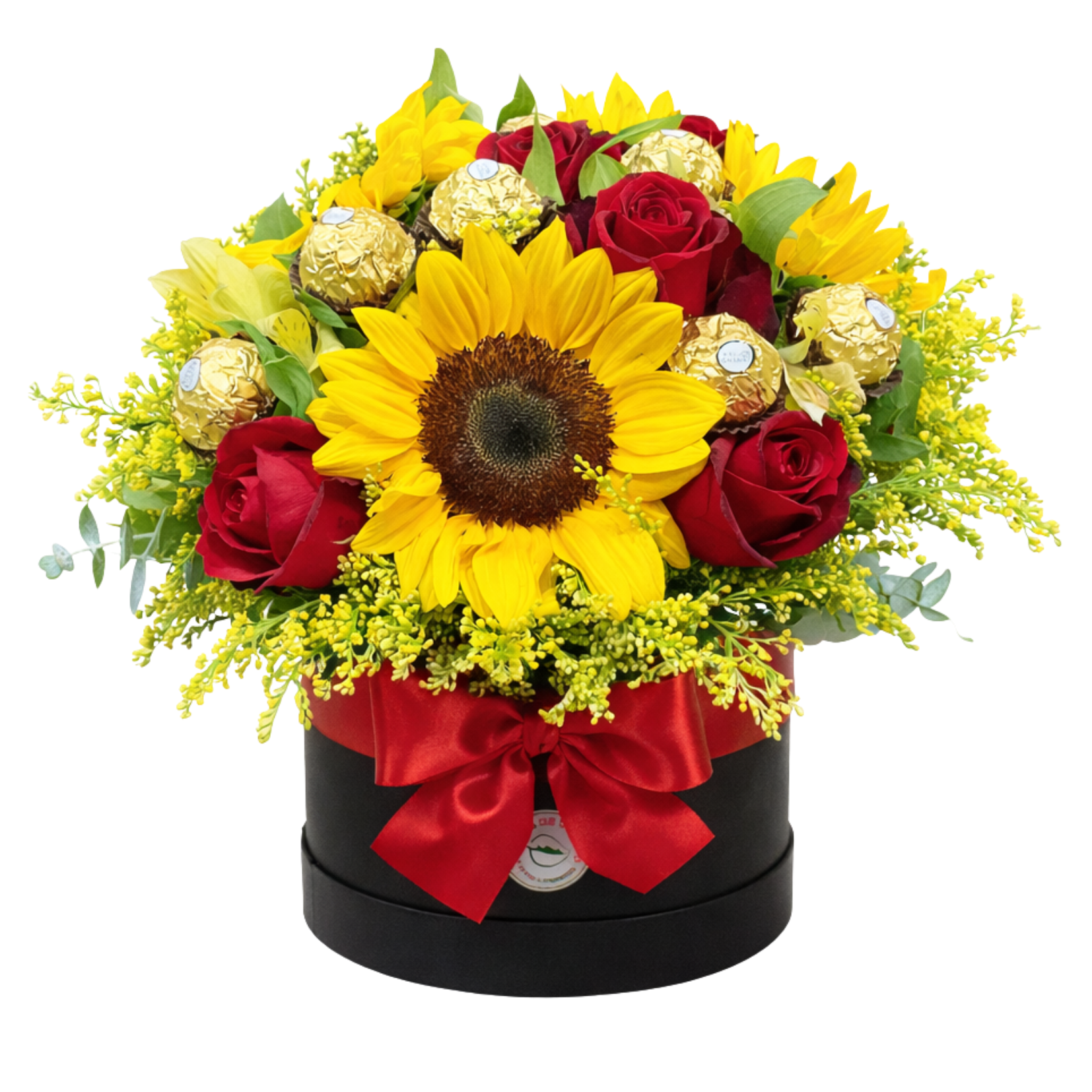 Box Amor e Luz com Rosas e Girass�is