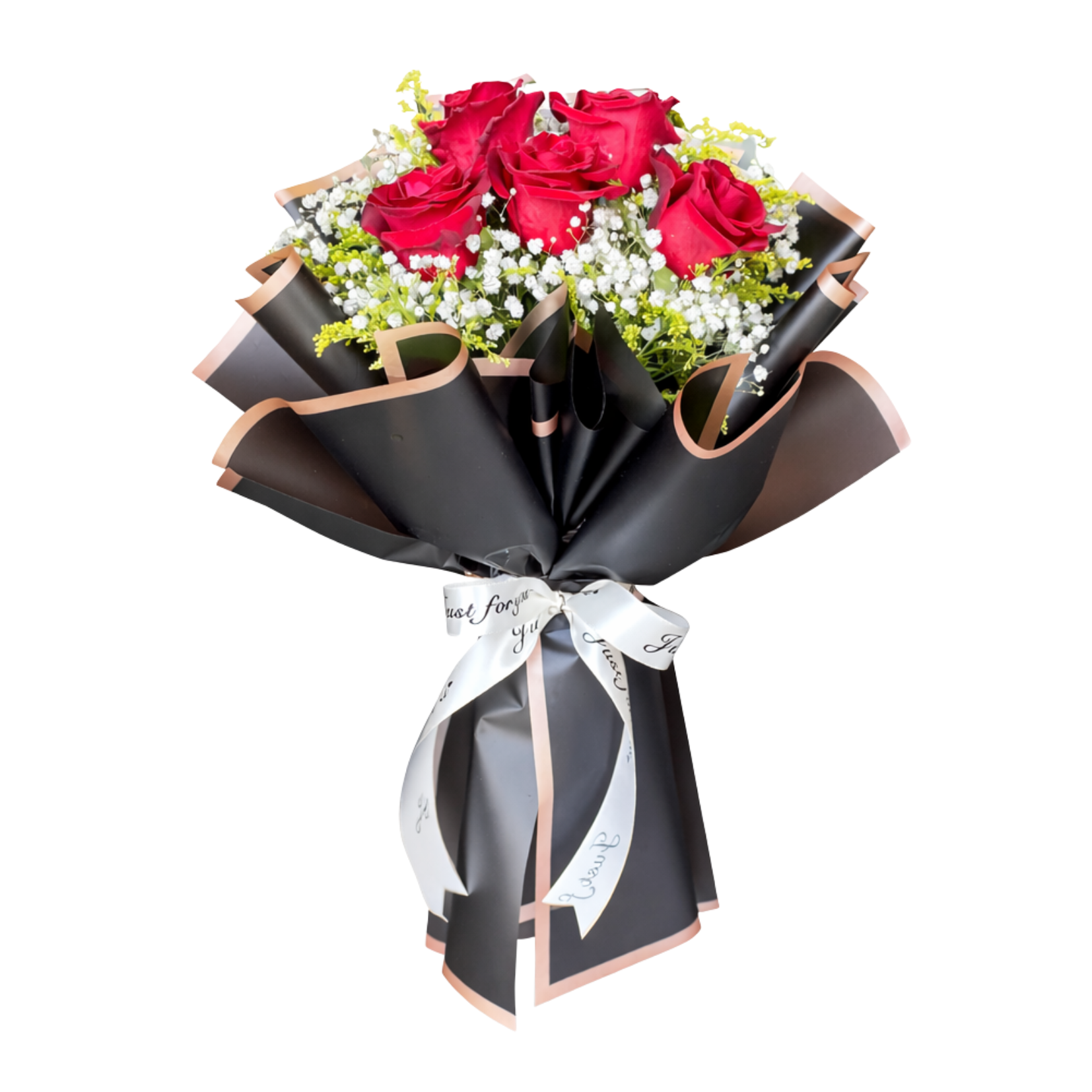 Buqu� de 5 Rosas Vermelhas