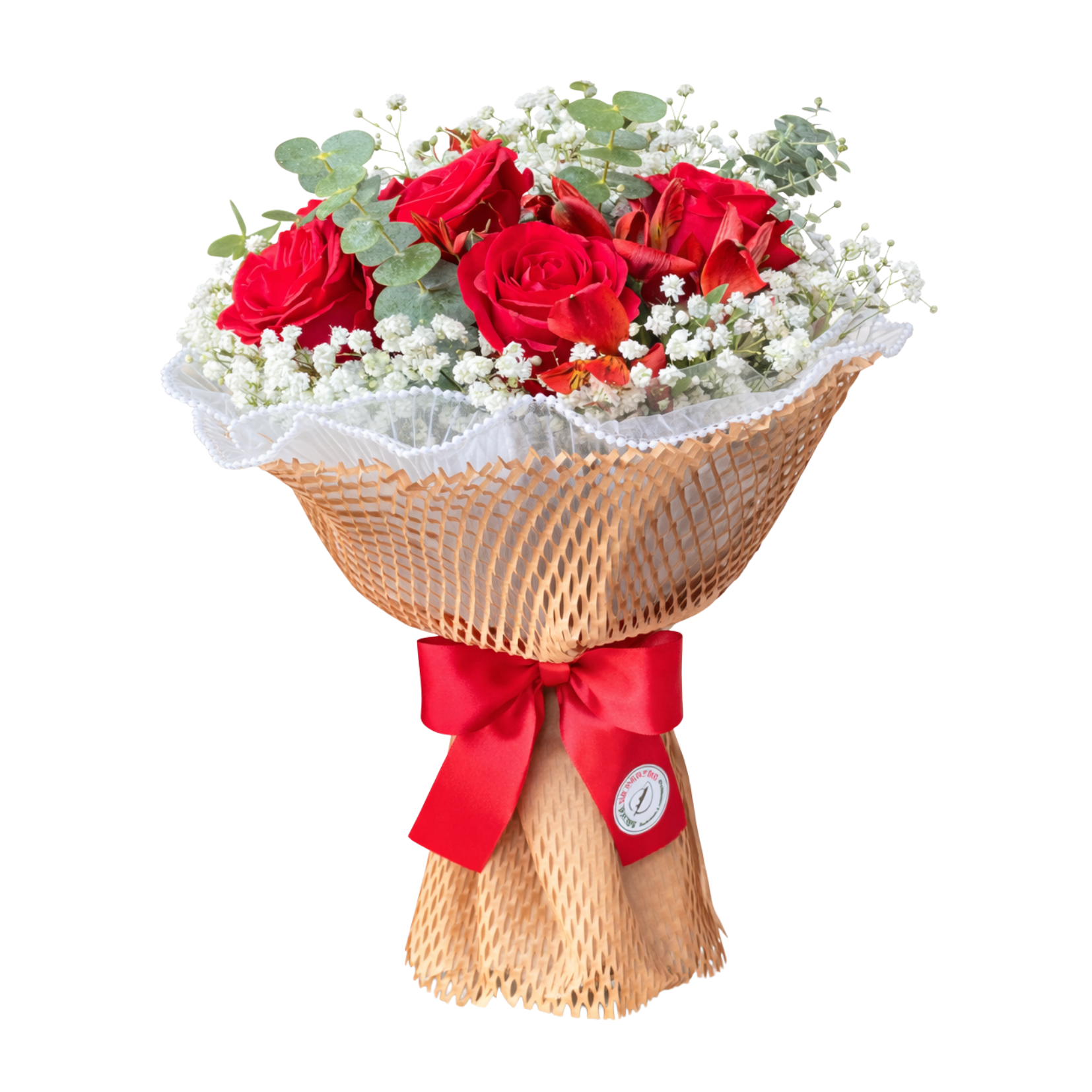 Buqu� de 6 Rosas Vermelhas