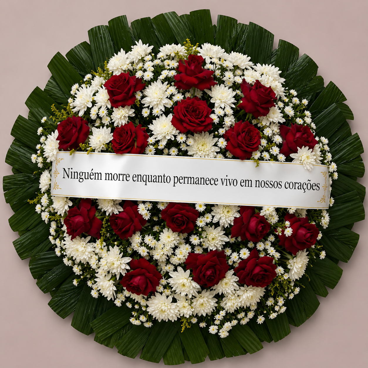 Coroa de Flores M�dia Vermelha